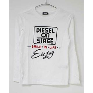 ディーゼル(DIESEL)の【春物 新入荷!】〓ディーゼルキッズ/DIESEL kids〓140cm 長袖Tシャツ/長袖カットソー/ロンT 白【中古】子供服 キッズ kids ジュニア 男の子 女の子 春秋 tops 723042(Ｔシャツ)