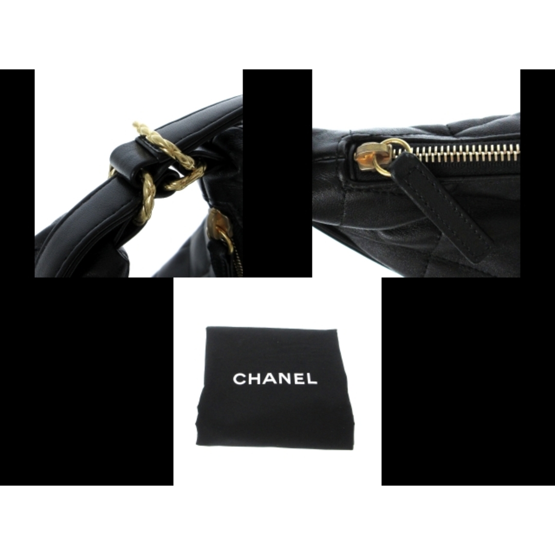 CHANEL(シャネル)のCHANEL(シャネル) リュックサック レディース美品  マキシ ホーボー AS3488 黒 2way/チェーンショルダー シャイニーカーフスキン レディースのバッグ(リュック/バックパック)の商品写真