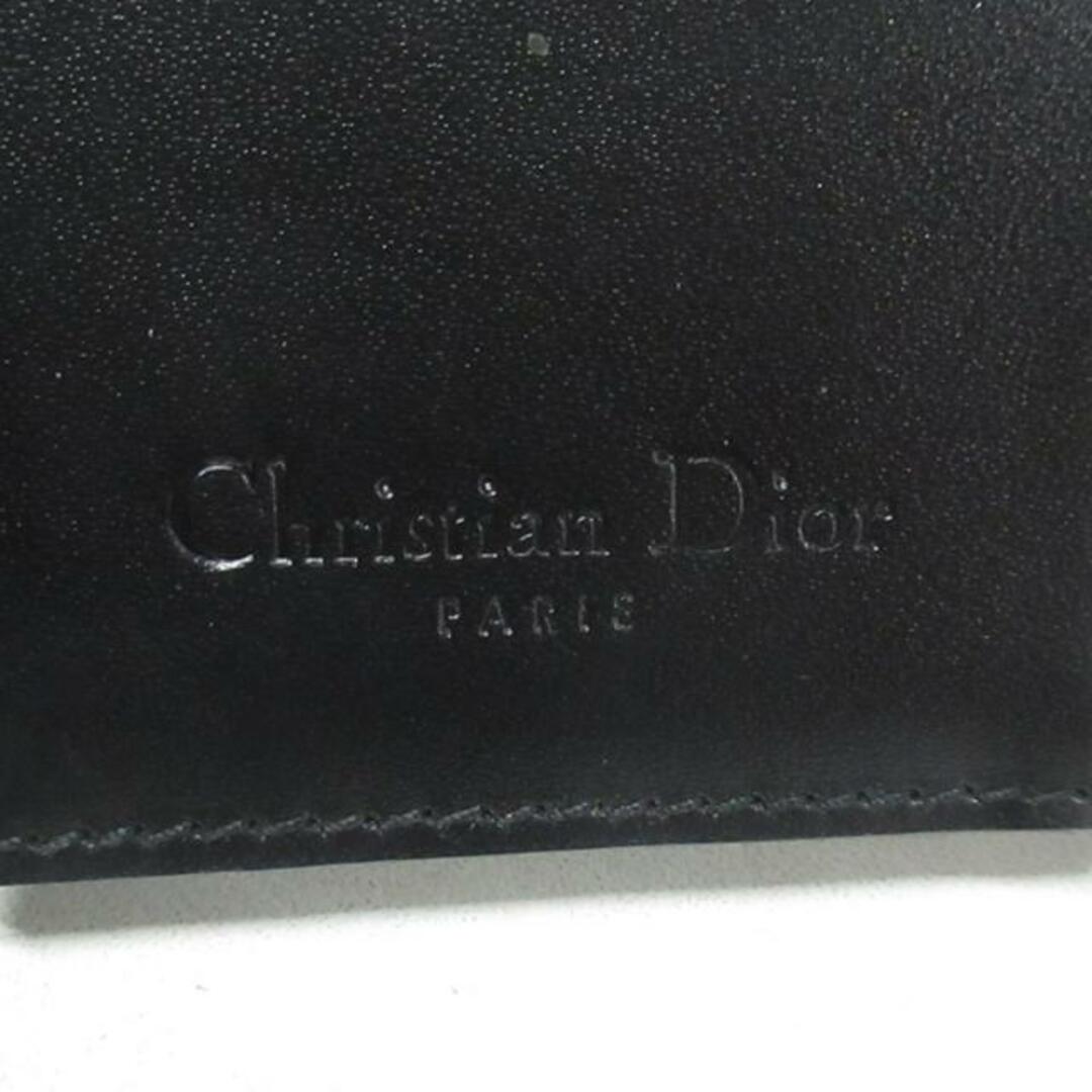 Christian Dior(クリスチャンディオール)のDIOR/ChristianDior(ディオール/クリスチャンディオール) Wホック財布 サドルコンパクトウォレット ベージュ×黒 ジャガード×レザー レディースのファッション小物(財布)の商品写真