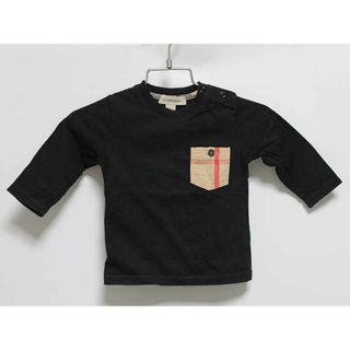 バーバリー(BURBERRY)の【春物 新入荷!】‡バーバリー/BURBERRY‡67cm 長袖Tシャツ/長袖カットソー/ロンT 黒【中古】子供服 キッズ kids ベビー服 baby 男の子 女の子 春秋 tops 623042(Ｔシャツ)