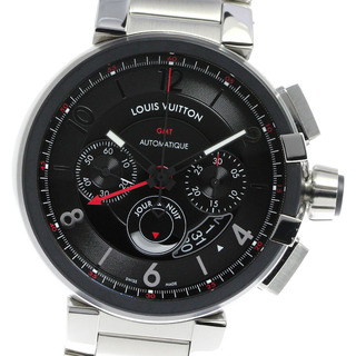 ルイヴィトン(LOUIS VUITTON)のルイ・ヴィトン LOUIS VUITTON Q1052 タンブール クロノグラフ GMT 自動巻き メンズ 良品 箱・保証書付き_808276(腕時計(アナログ))