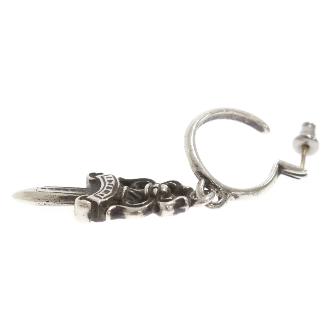 Chrome Hearts(クロムハーツ)のCHROME HEARTS クロムハーツ No5 DAGGER #5 ダガーフープピアス シルバー メンズのアクセサリー(ピアス(片耳用))の商品写真