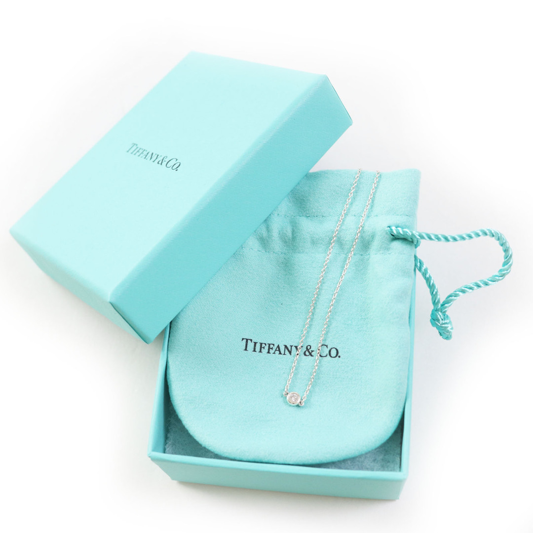 極美品◎TIFFANY&Co. ティファニー バイザヤード AG925 ダイヤモンド 1P ブレスレット シルバー金具 箱・保存袋付き 重量0.98g レディース レディースのアクセサリー(ブレスレット/バングル)の商品写真