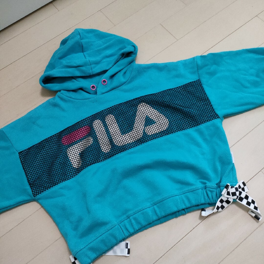 FILA(フィラ)のライトオン　FILA TEGTEG　コラボ　ドルマン　パーカー　トレーナー キッズ/ベビー/マタニティのキッズ服女の子用(90cm~)(Tシャツ/カットソー)の商品写真