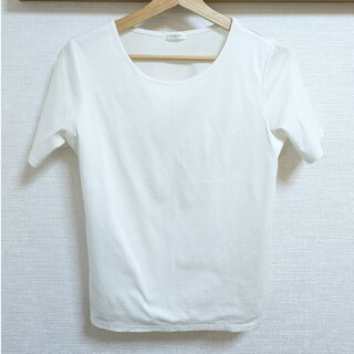 ユニクロ(UNIQLO)のCA 就活 インナー 白T トップス(Tシャツ(半袖/袖なし))