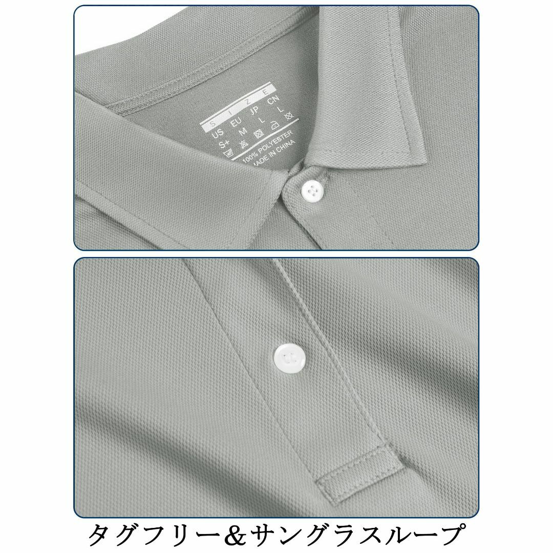 [TACVASEN] ポロシャツ メンズ 半袖シャツ カジュアル ランニングウェ メンズのファッション小物(その他)の商品写真