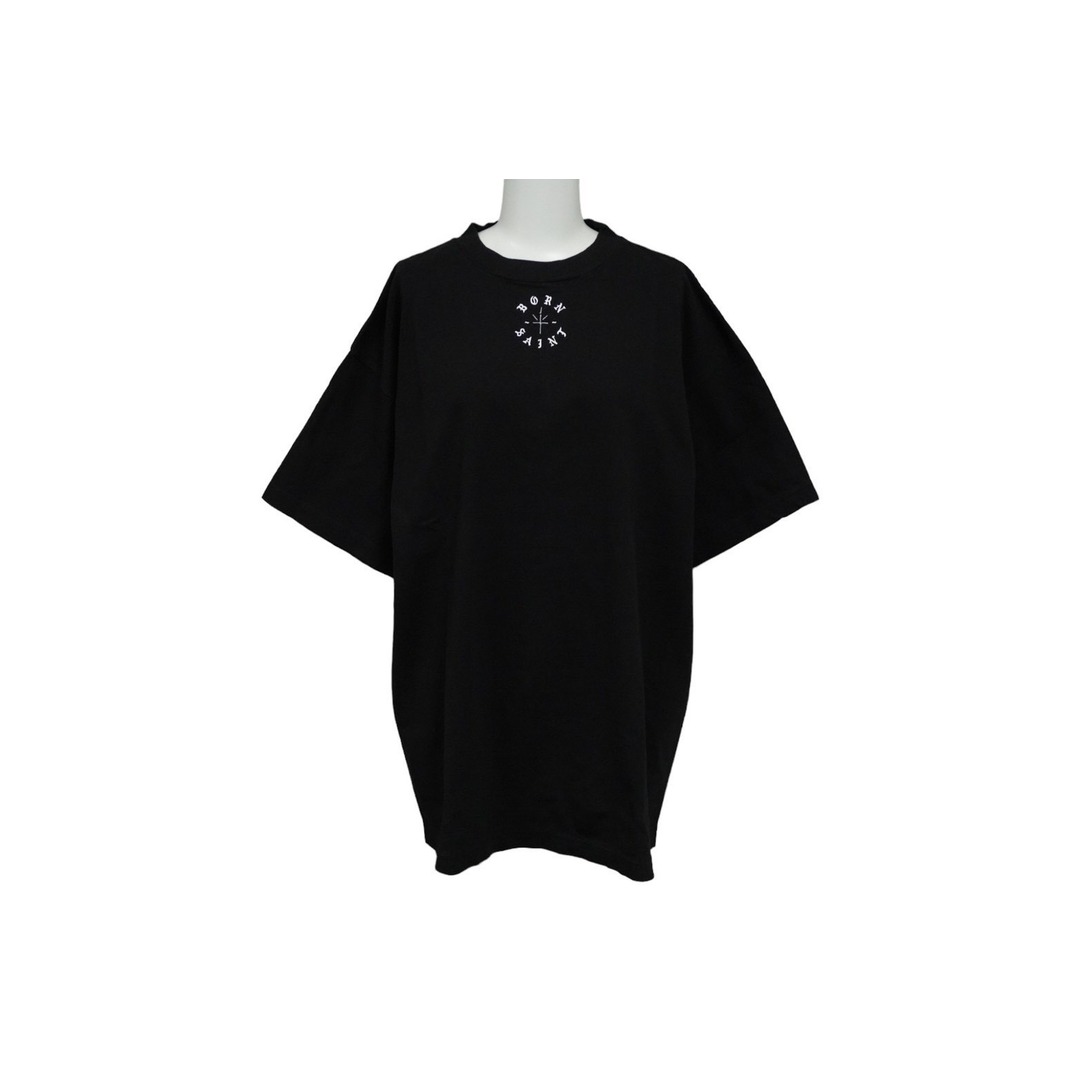 新品未使用 SAINT MICHAEL セント マイケル BORN SAINT 半袖Ｔシャツ SM-YS3-0000-C06 24SS サイズL ブラック 中古 61786 レディースのトップス(Tシャツ(半袖/袖なし))の商品写真
