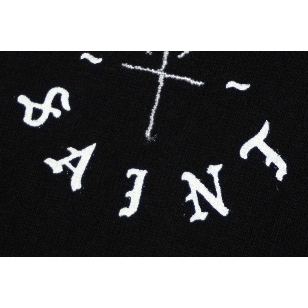 新品未使用 SAINT MICHAEL セント マイケル BORN SAINT 半袖Ｔシャツ SM-YS3-0000-C06 24SS サイズL ブラック 中古 61786 レディースのトップス(Tシャツ(半袖/袖なし))の商品写真