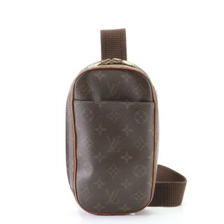 LOUIS VUITTON - ルイヴィトン モノグラム ポシェット ガンジュ M51870 レザー ボディバッグ 斜め掛け ボディ ショルダー 本革 メンズ YYM U21-2