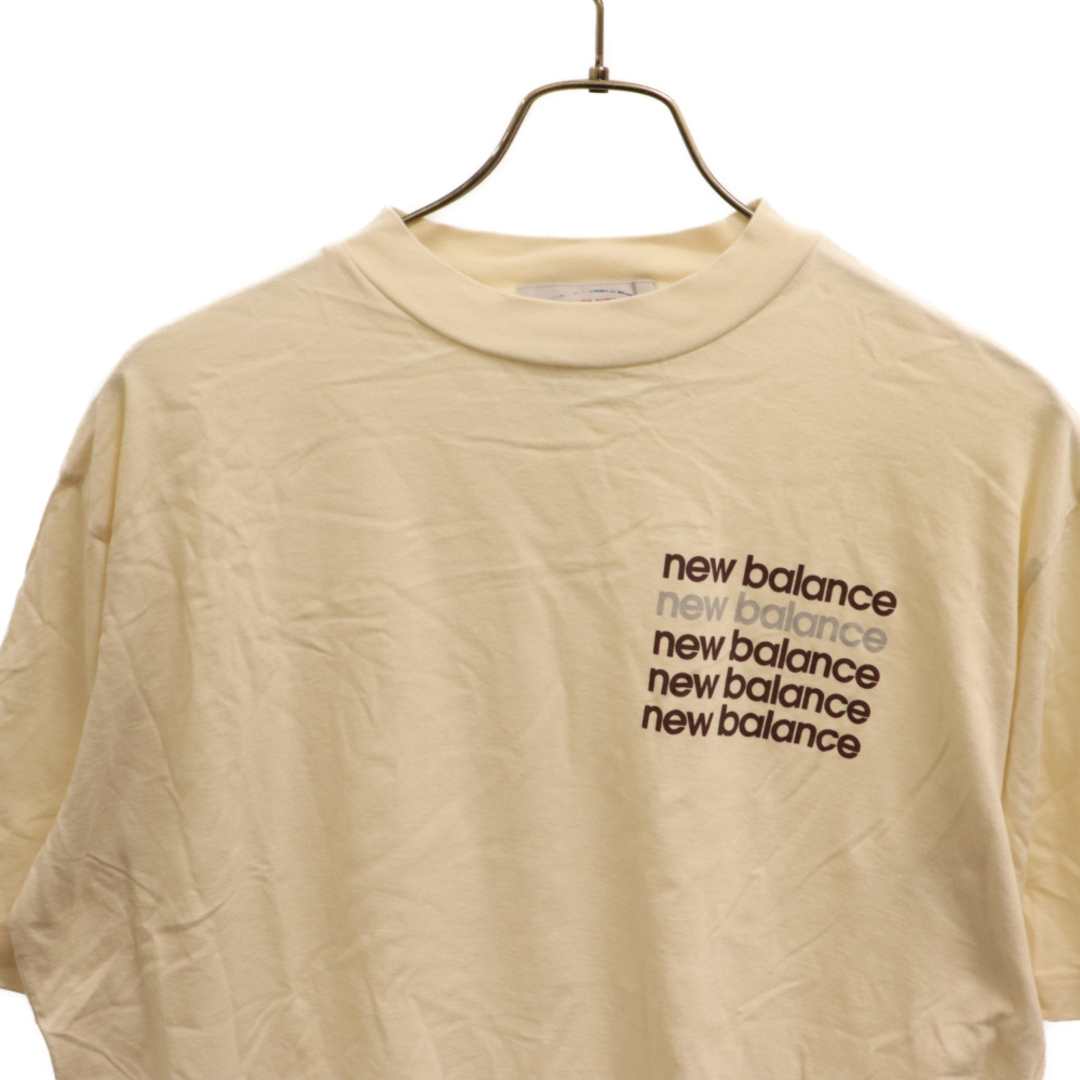 New Balance(ニューバランス)のNew Balance ニューバランス ×AURALEE×TDS Blocked Single Jersey Crew オーラリーロゴプリント 半袖Tシャツ ベージュAMT35043 メンズのトップス(Tシャツ/カットソー(半袖/袖なし))の商品写真