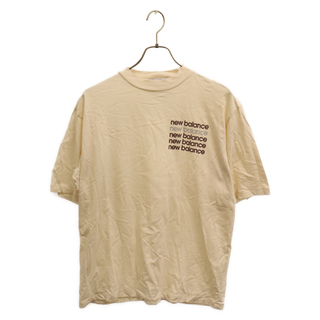 ニューバランス(New Balance)のNew Balance ニューバランス ×AURALEE×TDS Blocked Single Jersey Crew オーラリーロゴプリント 半袖Tシャツ ベージュAMT35043(Tシャツ/カットソー(半袖/袖なし))