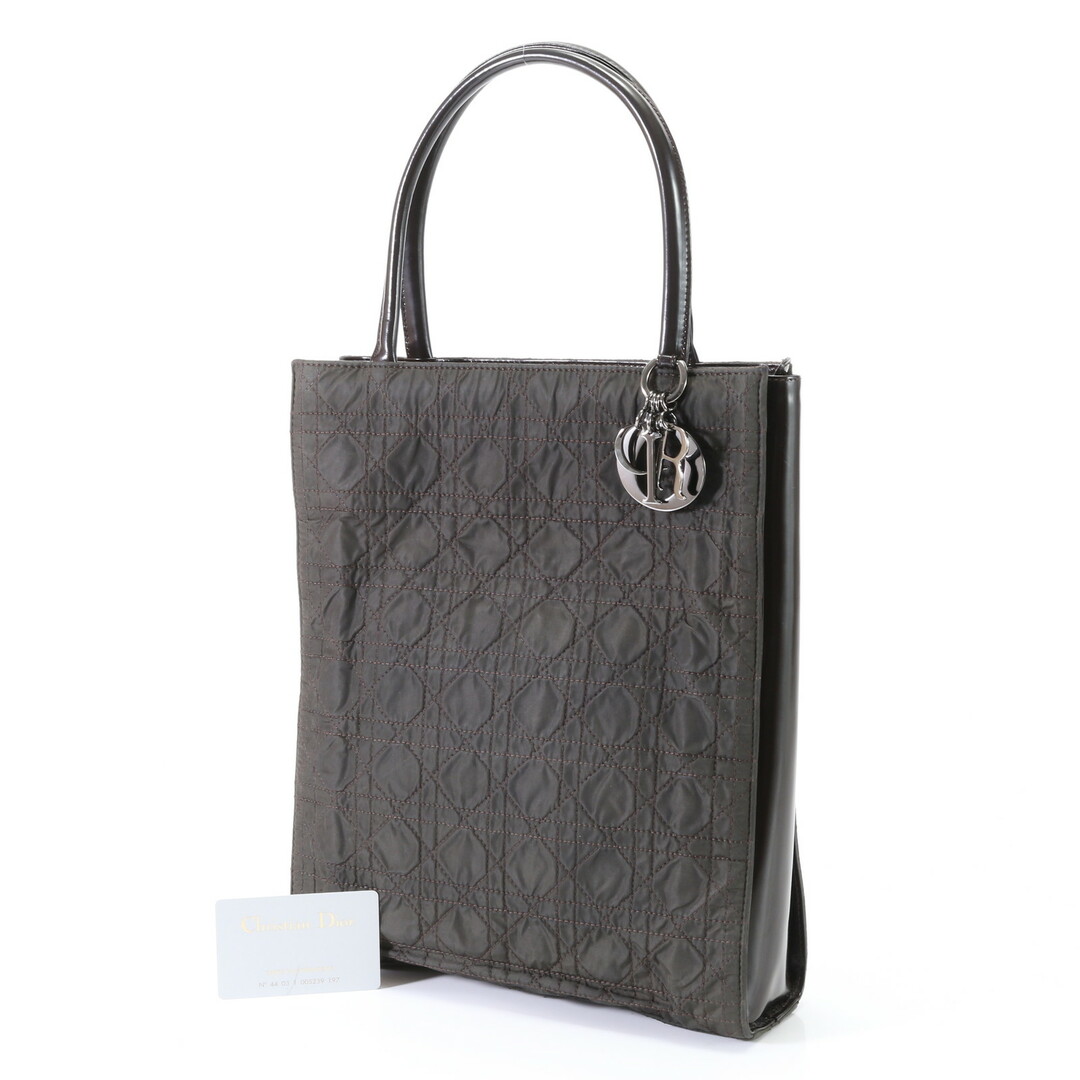 Christian Dior(クリスチャンディオール)の美品 ヴィンテージ ディオール ギャランティ付 カナージュ レディディオール ナイロン トート バッグ 肩掛け A4 レディース YYM U8-6 レディースのバッグ(トートバッグ)の商品写真