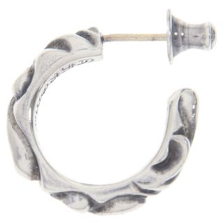 Chrome Hearts - CHROME HEARTS クロムハーツ HOOP SCROOL 1 スクロールフープ ピアス シルバー