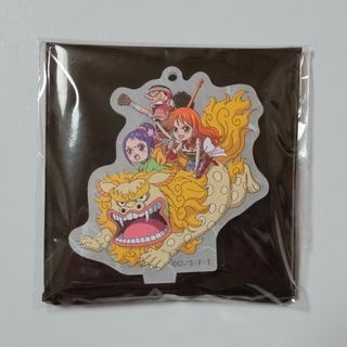 ワンピース(ONE PIECE)のワンピース　和紙アクリルキーホルダー　ナミ&ウソップ&お玉&狛ちよ(キャラクターグッズ)