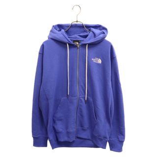 ザノースフェイス(THE NORTH FACE)のTHE NORTH FACE ザノースフェイス 24SS Square Logo Zip Hoodie スクエアロゴ ジップアップ スウェットパーカー NT12335 ブルー(パーカー)