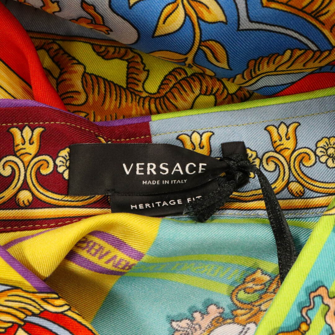 VERSACE(ヴェルサーチ)のVERSACE ヴェルサーチ バロック ゴッデス シルク ロングスリーブシャツ 長袖シャツ 1003941 1A3522 マルチカラー メンズのトップス(シャツ)の商品写真