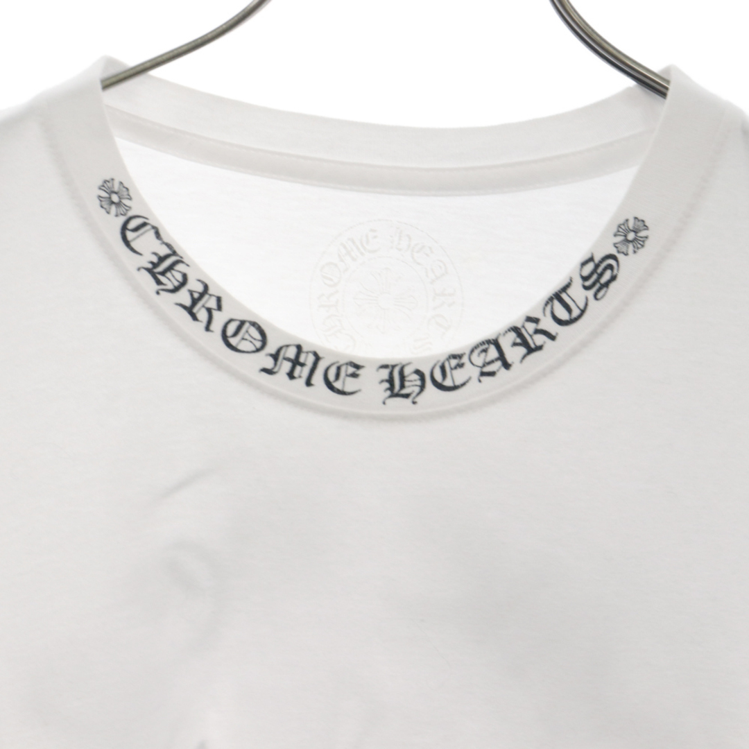 Chrome Hearts(クロムハーツ)のCHROME HEARTS クロムハーツ Neck Logo L/S Tee ネックロゴ ロングスリーブTシャツ 長袖カットソー 長袖Tシャツ ホワイト メンズのトップス(Tシャツ/カットソー(七分/長袖))の商品写真