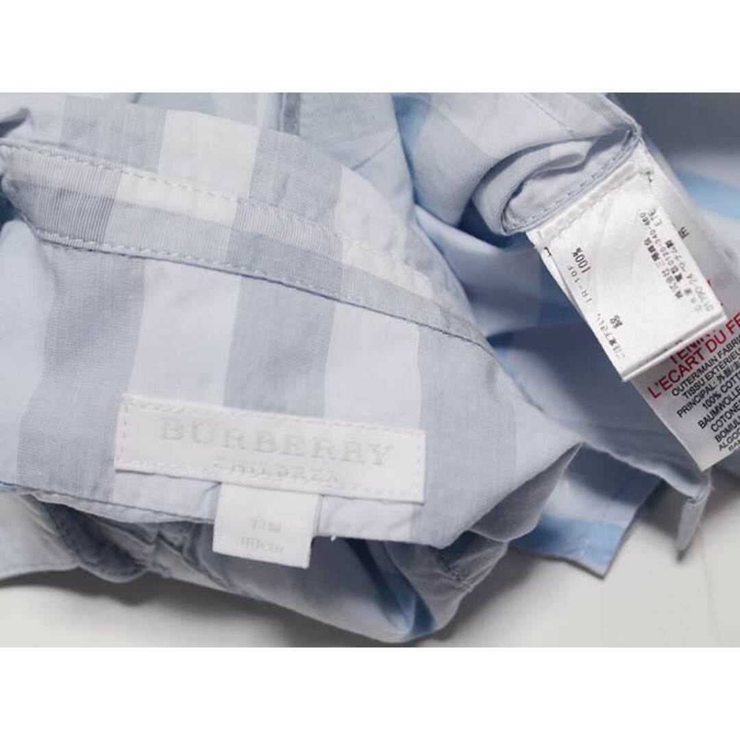 BURBERRY(バーバリー)の【春物 新入荷!】‡バーバリー/BURBERRY‡80cm 長袖シャツ ブルー系【中古】子供服 キッズ kids ベビー服 baby 男の子 春 tops 623042 キッズ/ベビー/マタニティのベビー服(~85cm)(シャツ/カットソー)の商品写真