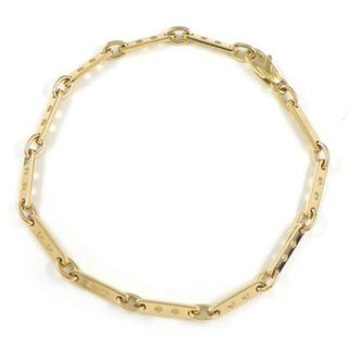 カルティエ(Cartier)のカルティエ Cartier ブレスレット メカノ プレート パンチ ホール 穴 K18YG 【中古】(ブレスレット/バングル)