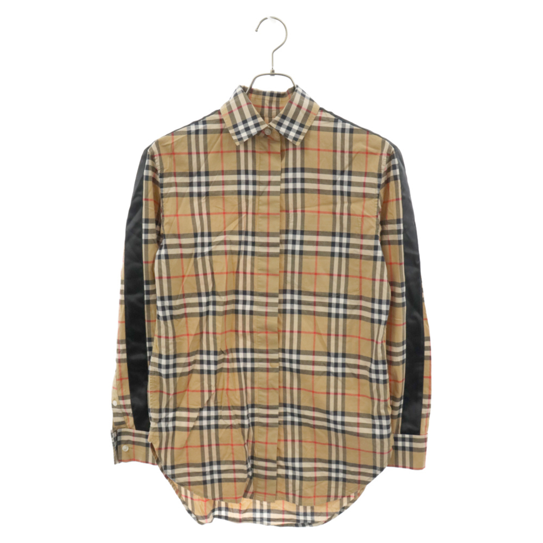 BURBERRY(バーバリー)のBURBERRY バーバリー 19SS バーバリー ノバチェック サイドライン 長袖コットンシャツ ブラウン 8003206 メンズのトップス(シャツ)の商品写真