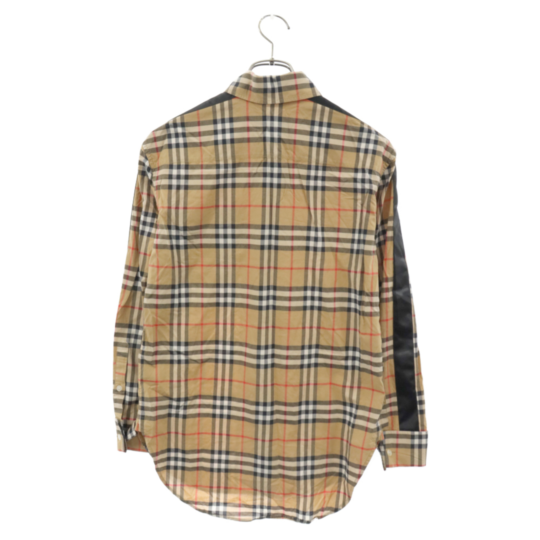 BURBERRY(バーバリー)のBURBERRY バーバリー 19SS バーバリー ノバチェック サイドライン 長袖コットンシャツ ブラウン 8003206 メンズのトップス(シャツ)の商品写真