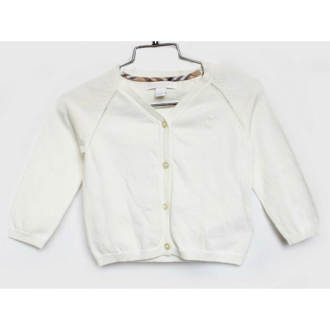 BURBERRY(バーバリー)の【春物 新入荷!】[バーバリー/BURBERRY]86cm カーディガン 白【中古】子供服 キッズ kids ベビー服 baby 女の子 春秋 tops 623042 キッズ/ベビー/マタニティのベビー服(~85cm)(カーディガン/ボレロ)の商品写真