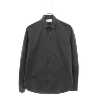 Saint Laurent - SAINT LAURENT PARIS サンローランパリ コットンポプリン 長袖シャツ 535293Y217W1000 ブラック