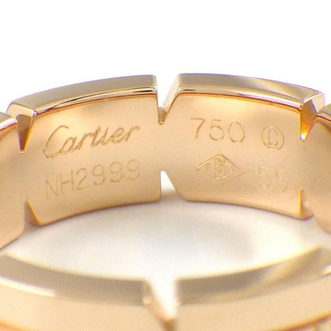 Cartier(カルティエ)のカルティエ Cartier リング タンク フランセーズ 24ポイント ダイヤモンド K18PG 15号 / #55 【中古】 レディースのアクセサリー(リング(指輪))の商品写真