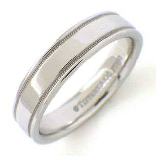 ティファニー(Tiffany & Co.)のティファニー Tiffany & Co. リング トゥギャザー ダブル ミルグレイン バンド 4mm 60002459 PT950 10号 【中古】(リング(指輪))