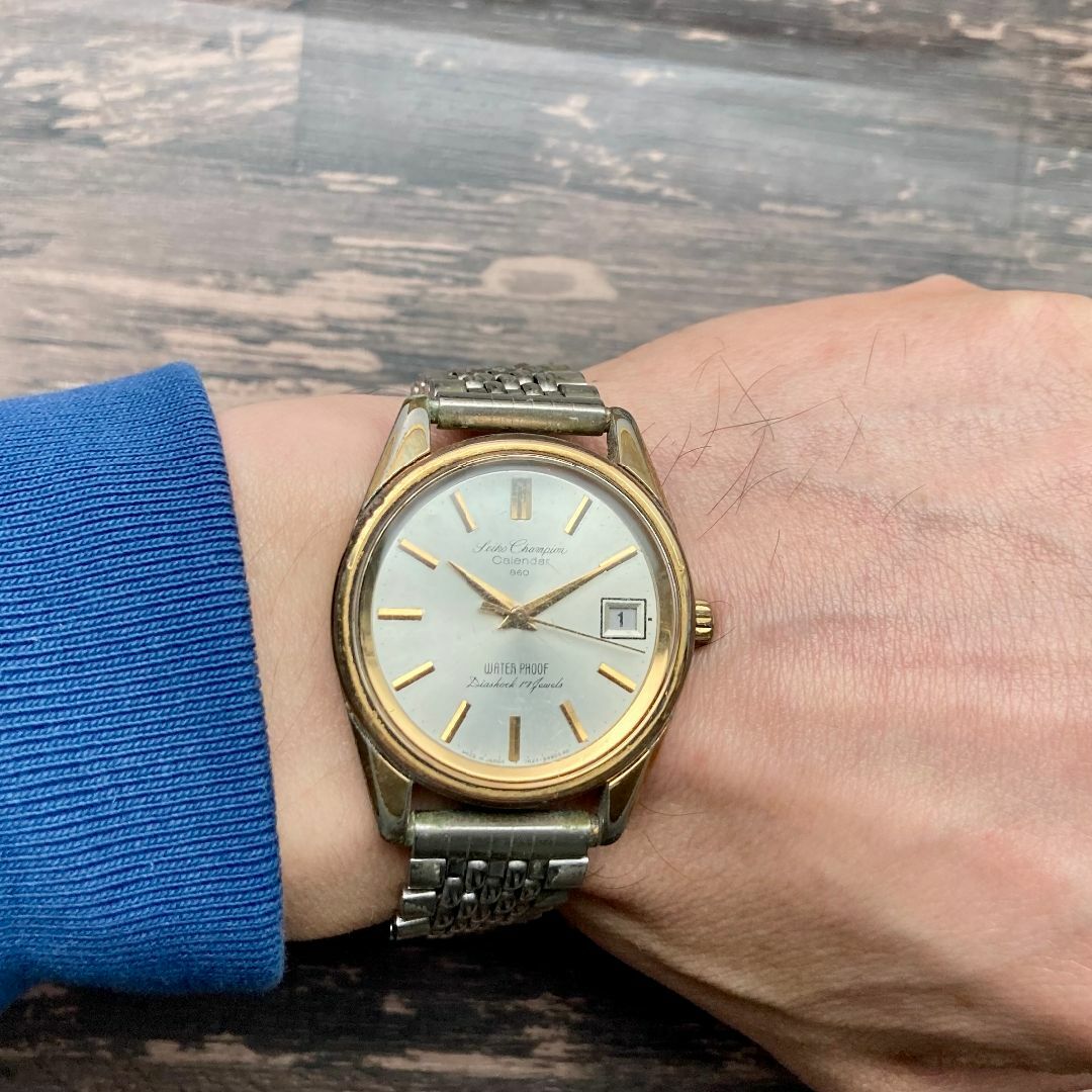 SEIKO(セイコー)の【動作品】セイコー チャンピオン アンティーク 腕時計 1965年 手巻き 男性 メンズの時計(腕時計(アナログ))の商品写真