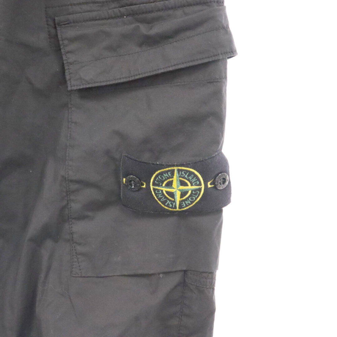 STONE ISLAND(ストーンアイランド)のSTONE ISLAND ストーンアイランド ロゴ ワッペン付き カーゴパンツ ブラック TYPE RE-T メンズのパンツ(その他)の商品写真