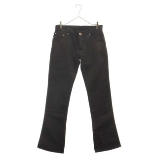 クロムハーツ(Chrome Hearts)のCHROME HEARTS クロムハーツ DNM PANTS BLK ボタンフライ フレアデニムパンツ ブラック(デニム/ジーンズ)