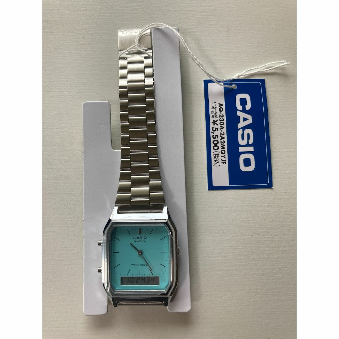 CASIO ターコイズブルー AQ-230A-2A2MQYJF チープカシオの通販 CASIO ターコイズブルー AQ-230A-2A2MQYJF チープカシオの通販