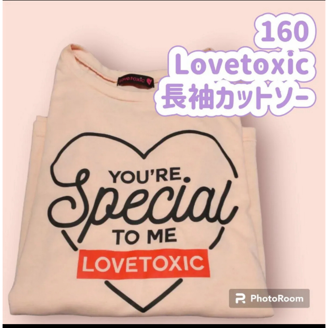 lovetoxic(ラブトキシック)の39 160 Lovetoxic 長袖カットソー ピンク 匿名配送 長袖Tシャツ キッズ/ベビー/マタニティのキッズ服女の子用(90cm~)(Tシャツ/カットソー)の商品写真