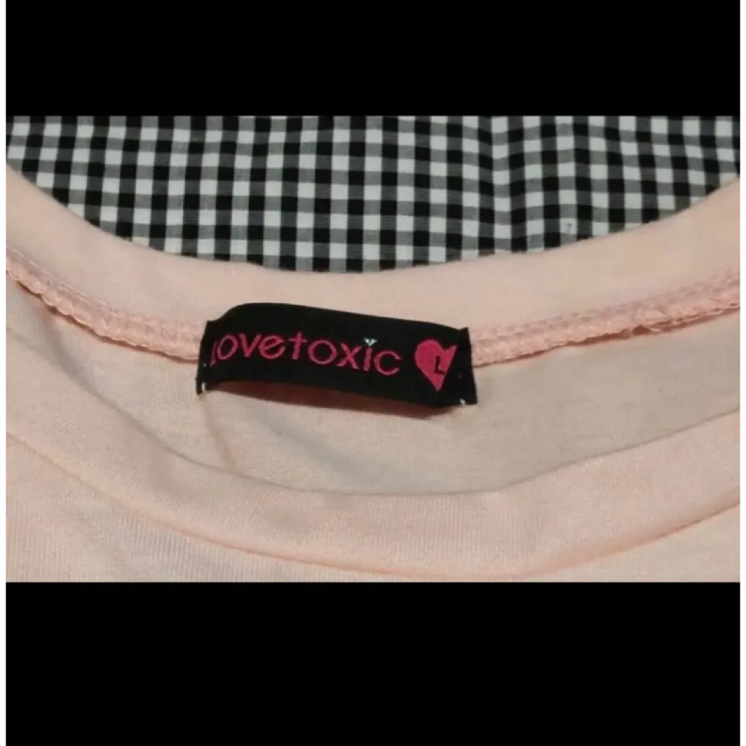 lovetoxic(ラブトキシック)の39 160 Lovetoxic 長袖カットソー ピンク 匿名配送 長袖Tシャツ キッズ/ベビー/マタニティのキッズ服女の子用(90cm~)(Tシャツ/カットソー)の商品写真