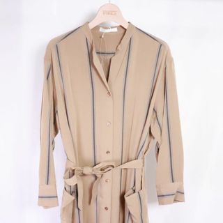 ベイジ(BEIGE,)のBEIGE　ベイジ　ワンピース　ベージュ　XS　ベルト・タグ付き(ロングワンピース/マキシワンピース)