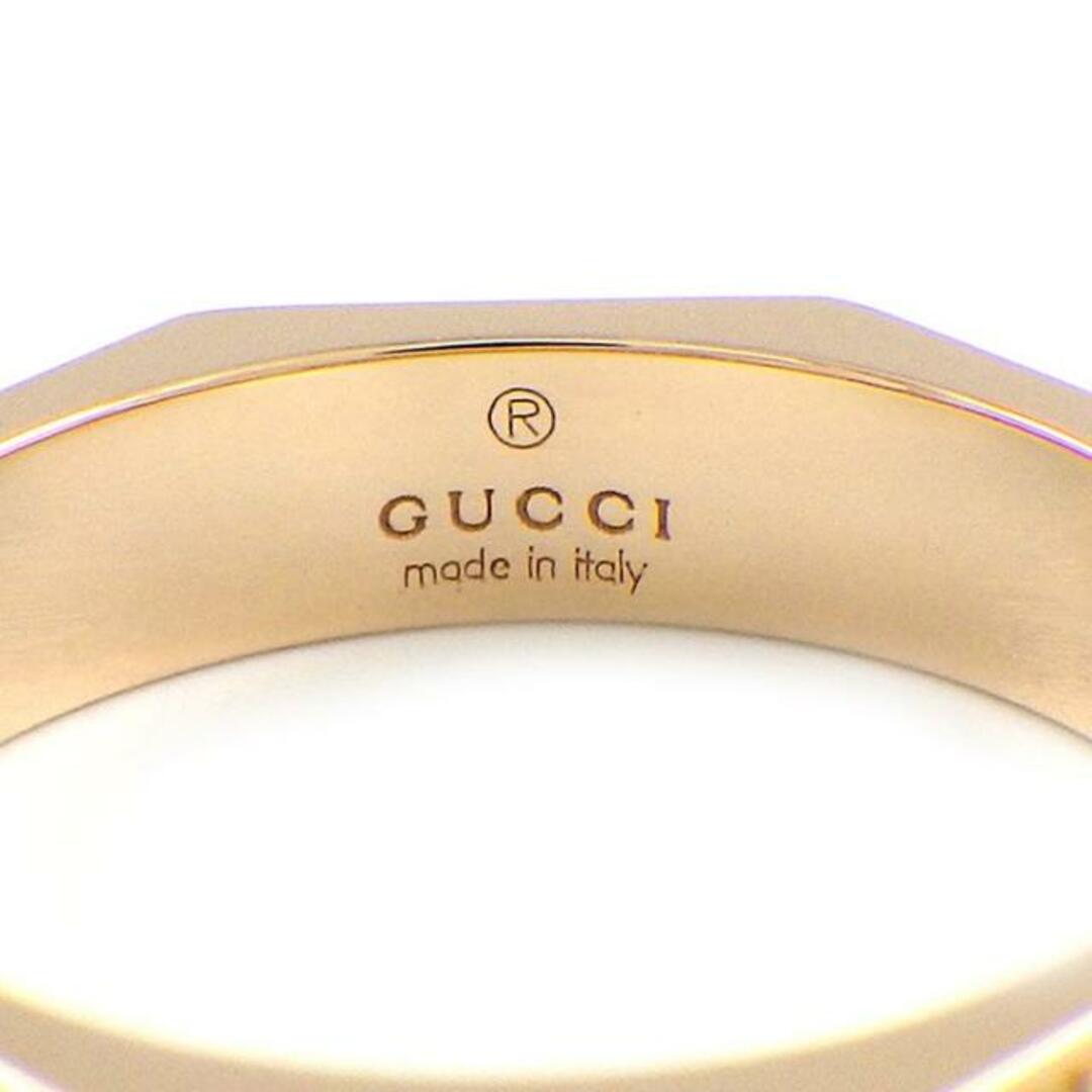 Gucci(グッチ)のグッチ GUCCI リング オクタゴナル GG ロゴ アイコン K18PG 7号 / #7 【中古】 レディースのアクセサリー(リング(指輪))の商品写真