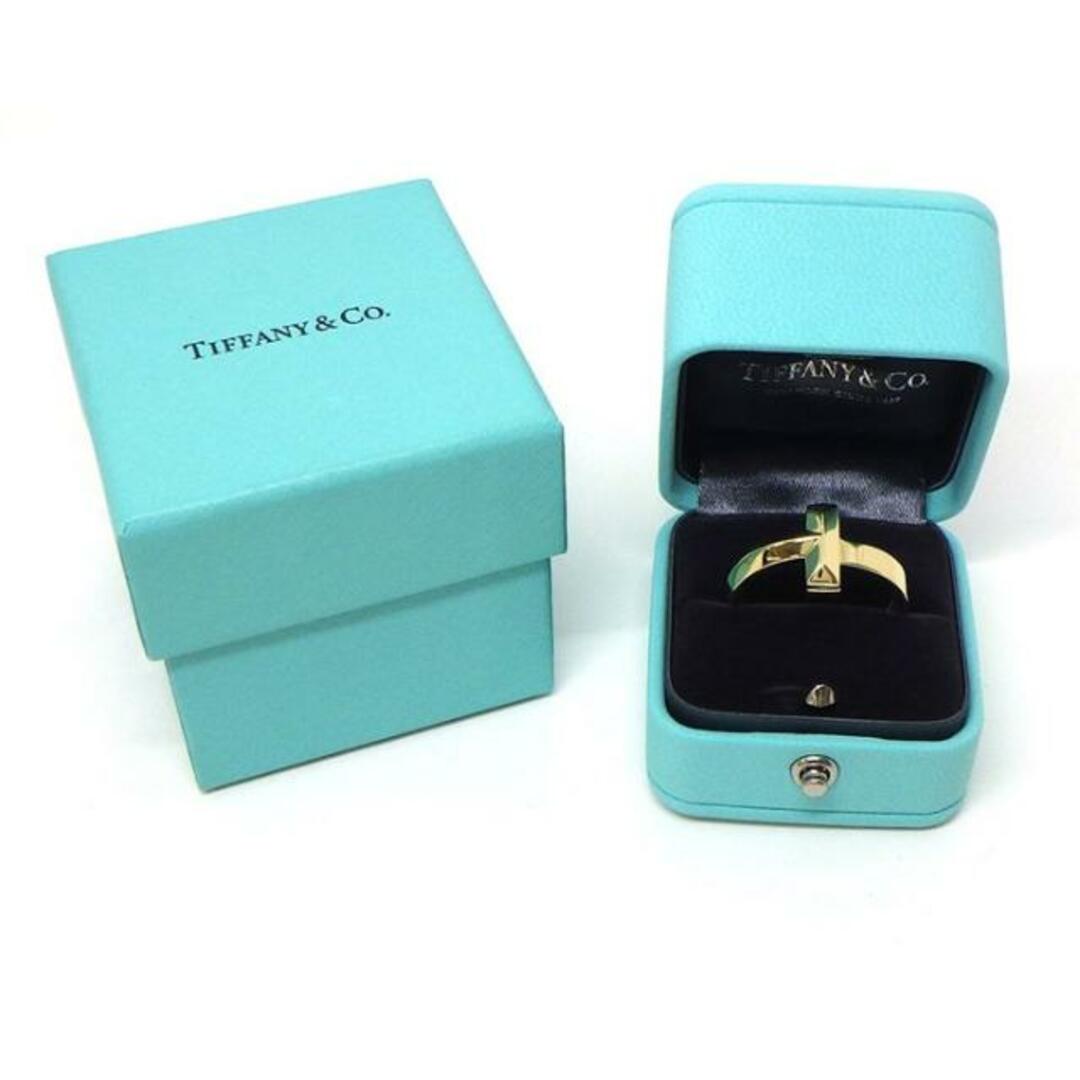 Tiffany & Co.(ティファニー)のティファニー Tiffany & Co. リング Tワン 67795717 幅4.5mmモデル ワイド ラージ K18YG 22.5号 【中古】 レディースのアクセサリー(リング(指輪))の商品写真