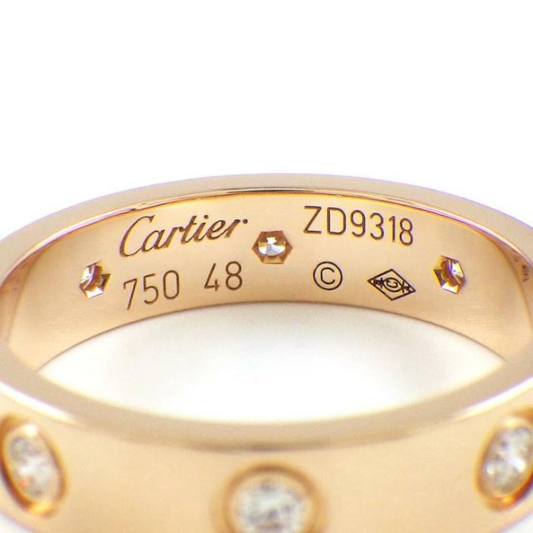 Cartier(カルティエ)のカルティエ Cartier リング ラブ ウェディング バンド 4mm B4050800 フル 8ポイント ダイヤモンド 0.19ct K18PG 8号 / #48 【中古】 レディースのアクセサリー(リング(指輪))の商品写真