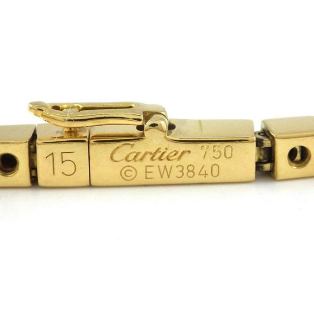 Cartier(カルティエ)のカルティエ Cartier ブレスレット ラニエール B6014901 ロゴ スクエア K18YG 【中古】 レディースのアクセサリー(ブレスレット/バングル)の商品写真