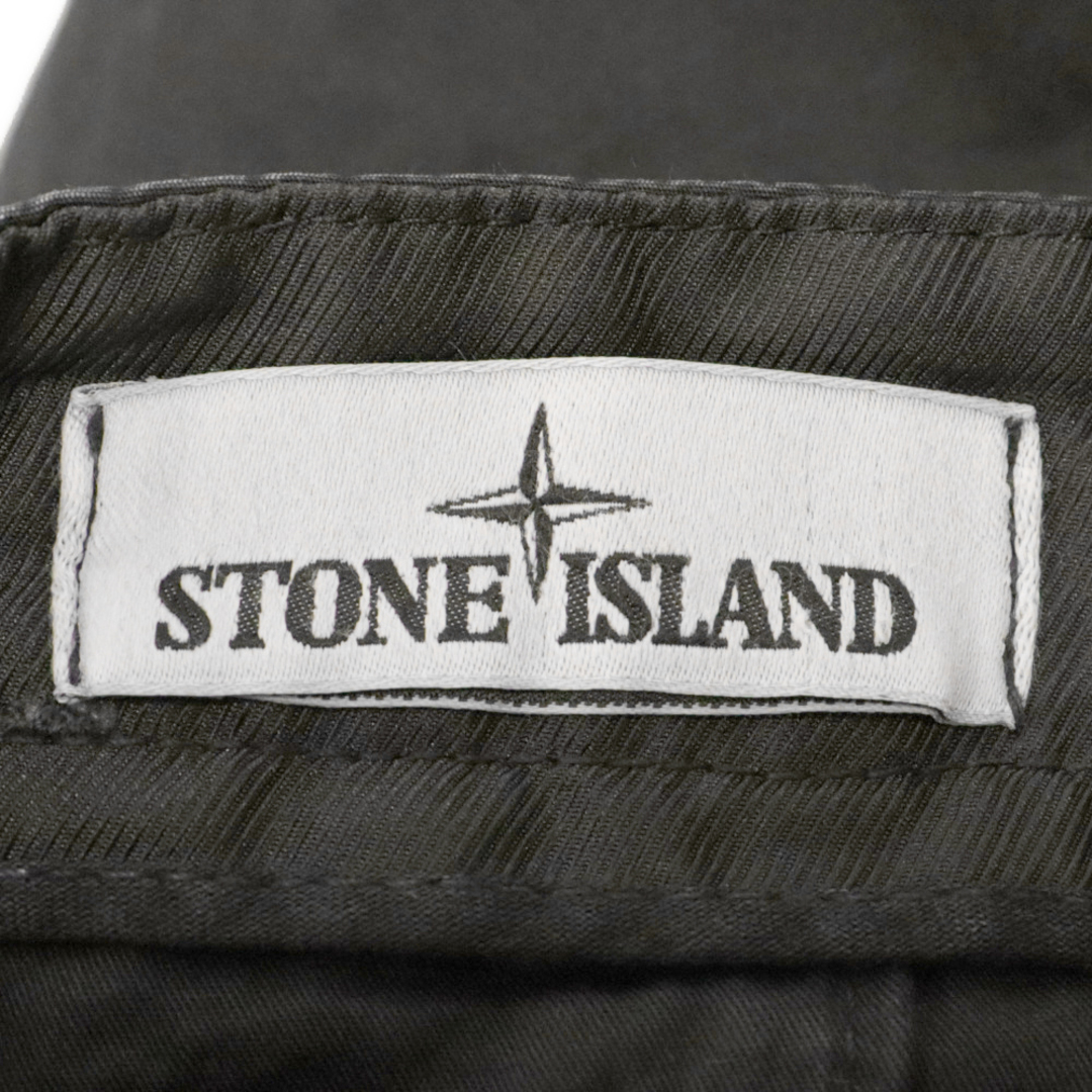 STONE ISLAND(ストーンアイランド)のSTONE ISLAND ストーンアイランド コットン カーゴパンツ ブラック 7415318WA メンズのパンツ(その他)の商品写真