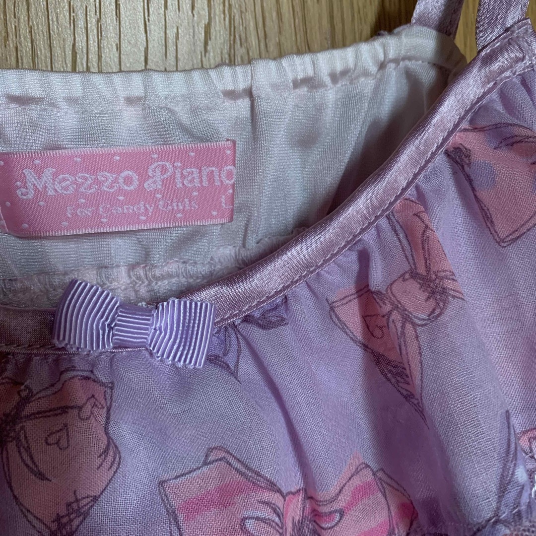 mezzo piano(メゾピアノ)のメゾピアノ　キャミソール キッズ/ベビー/マタニティのキッズ服女の子用(90cm~)(Tシャツ/カットソー)の商品写真