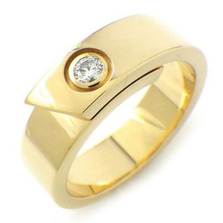 カルティエ(Cartier)のカルティエ Cartier リング アニバーサリー 1ポイント ダイヤモンド K18YG 15号 / #54 【中古】(リング(指輪))