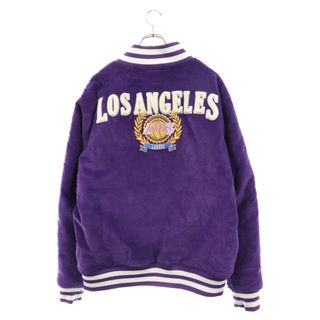 Mitchell&Ness ミッチェル アンド ネス COLLEGIATE VARSITY JACKET LAKERS カレッジエイト ヴァーシティジャケット レイカーズ コーデュロイスタジアムジャケット パープル(スタジャン)