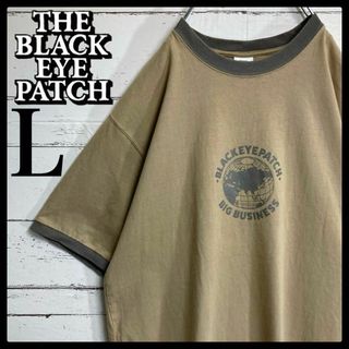 【超希少モデル】ブラックアイパッチ☆リンガーTシャツ センターロゴ 入手困難(Tシャツ/カットソー(半袖/袖なし))