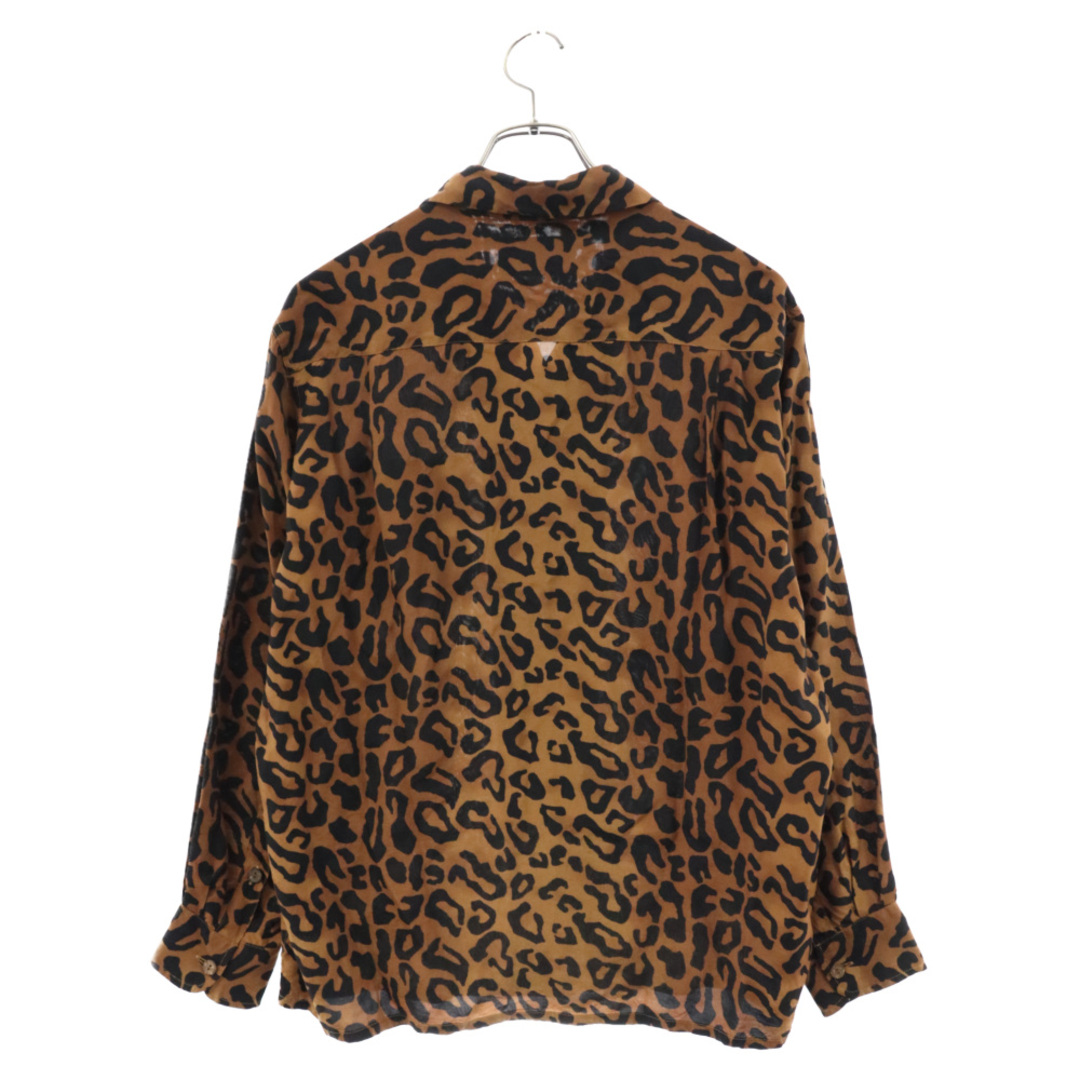 WACKO MARIA(ワコマリア)のWACKO MARIA ワコマリア 21AW LEOPARD HAWAIIAN SHIRT L/S 21FWE-WMS-HI02 レオパード総柄 ロングスリーブシャツ ハワイアンシャツ ブラウン メンズのトップス(シャツ)の商品写真