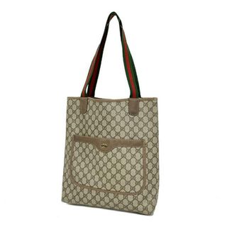 グッチ(Gucci)の【4ge4505】グッチ トートバッグ/GGスプリーム/シェリーライン/39 02 003/PVC/ブラウン/ゴールド金具 【中古】 レディース(トートバッグ)