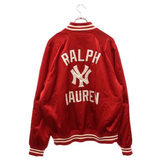 ラルフローレン(Ralph Lauren)のRALPH LAUREN ラルフローレン ×MLB Yankees Jacket ニューヨークヤンキース ロゴスタジアムジャケット スタジャン レッド(スタジャン)