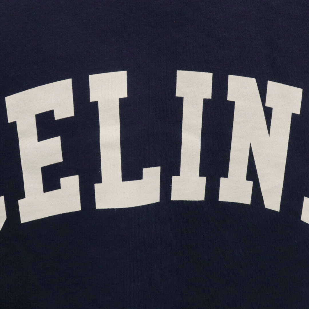 celine(セリーヌ)のCELINE セリーヌ 22SS Two-tone Hoodie in Cotton Fleece 2Y730670Q コットンフリースツートーンフーディ プルオーバーパーカー グレー/ネイビー メンズのトップス(パーカー)の商品写真