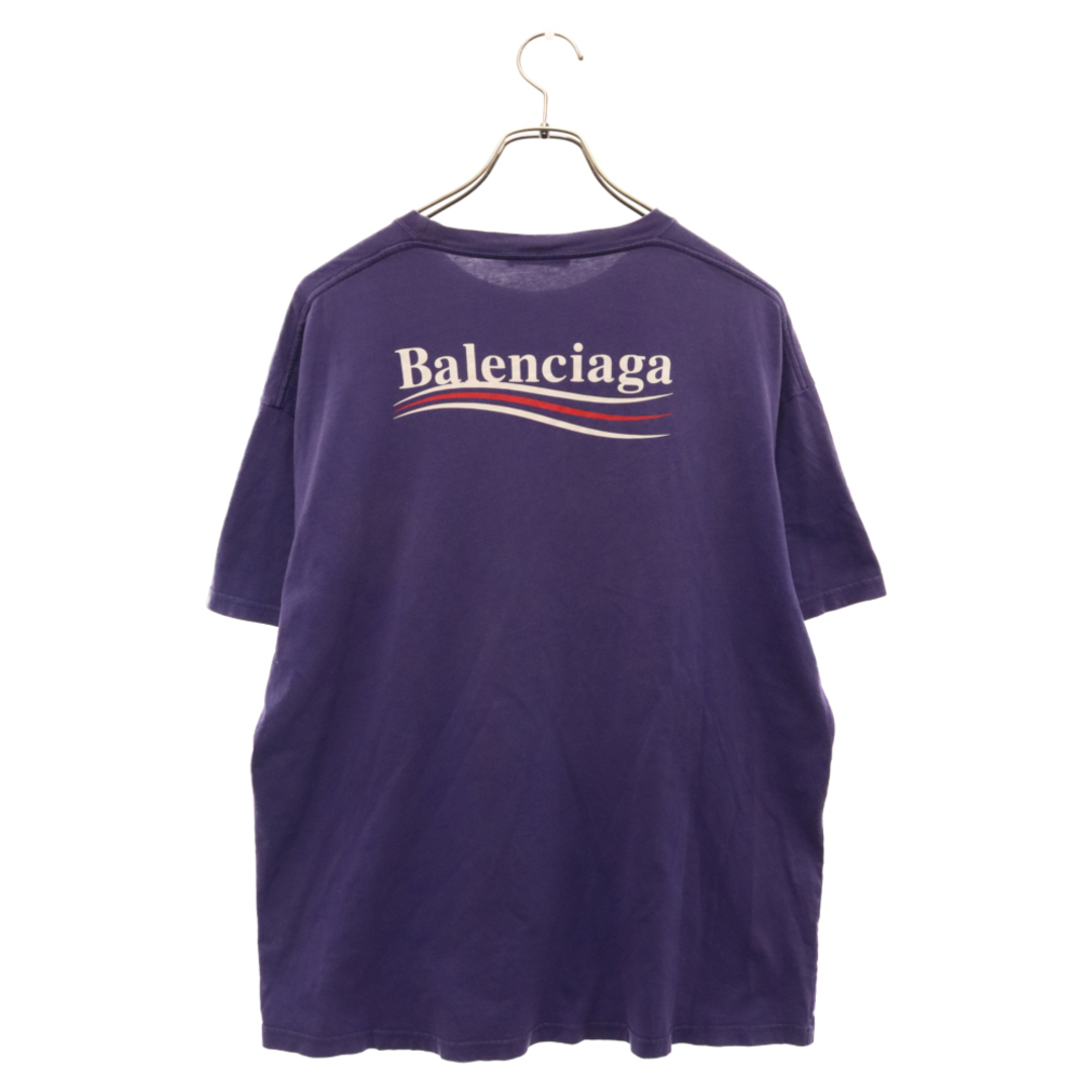 Balenciaga(バレンシアガ)のBALENCIAGA バレンシアガ 19SS キャンペーンロゴプリント半袖Tシャツ 508203 TAV44 パープル メンズのトップス(Tシャツ/カットソー(半袖/袖なし))の商品写真